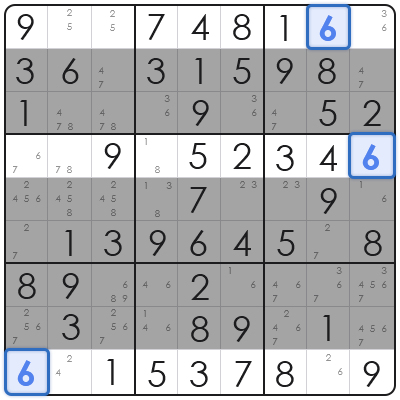 sudoku pointing pair